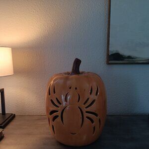 Pottery Barn Spider Pumpkin